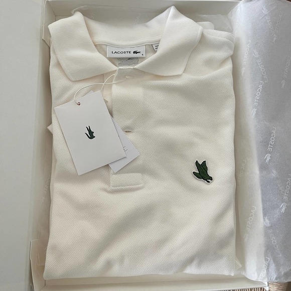 NEW Lacoste Save Our Species Limited Edition Condor Small White Polo Shirt - Picture 2 of 11